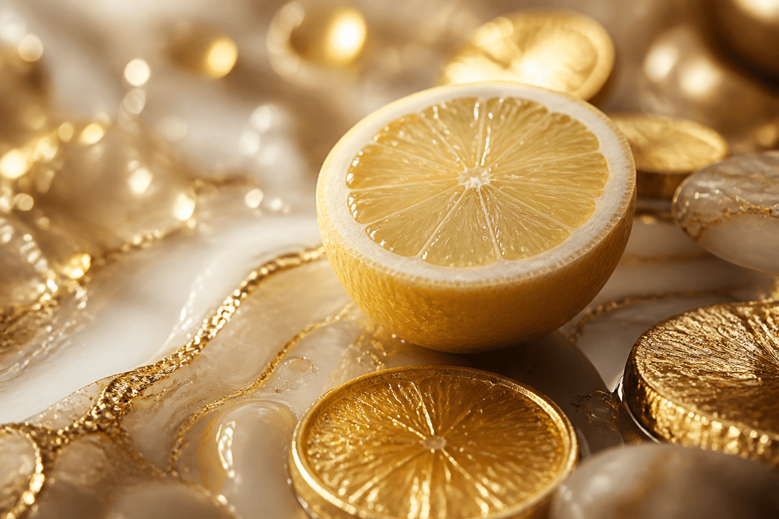 Citrus still life inspired by Vitamin C