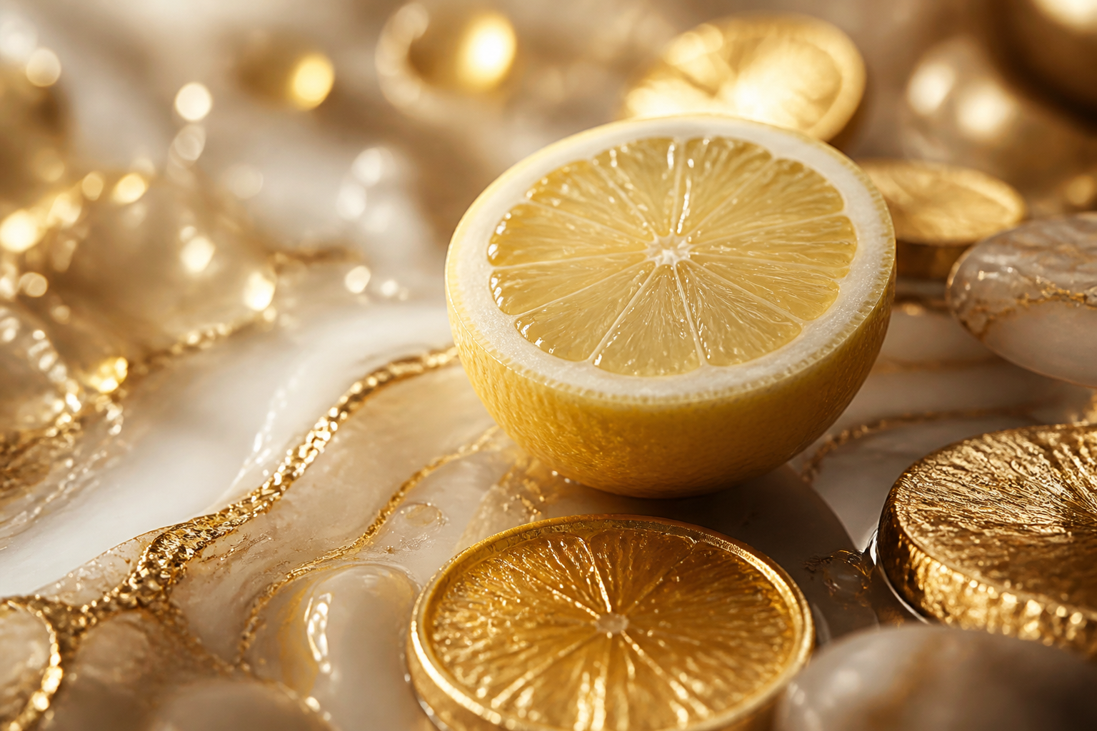 Citrus still life inspired by Vitamin C